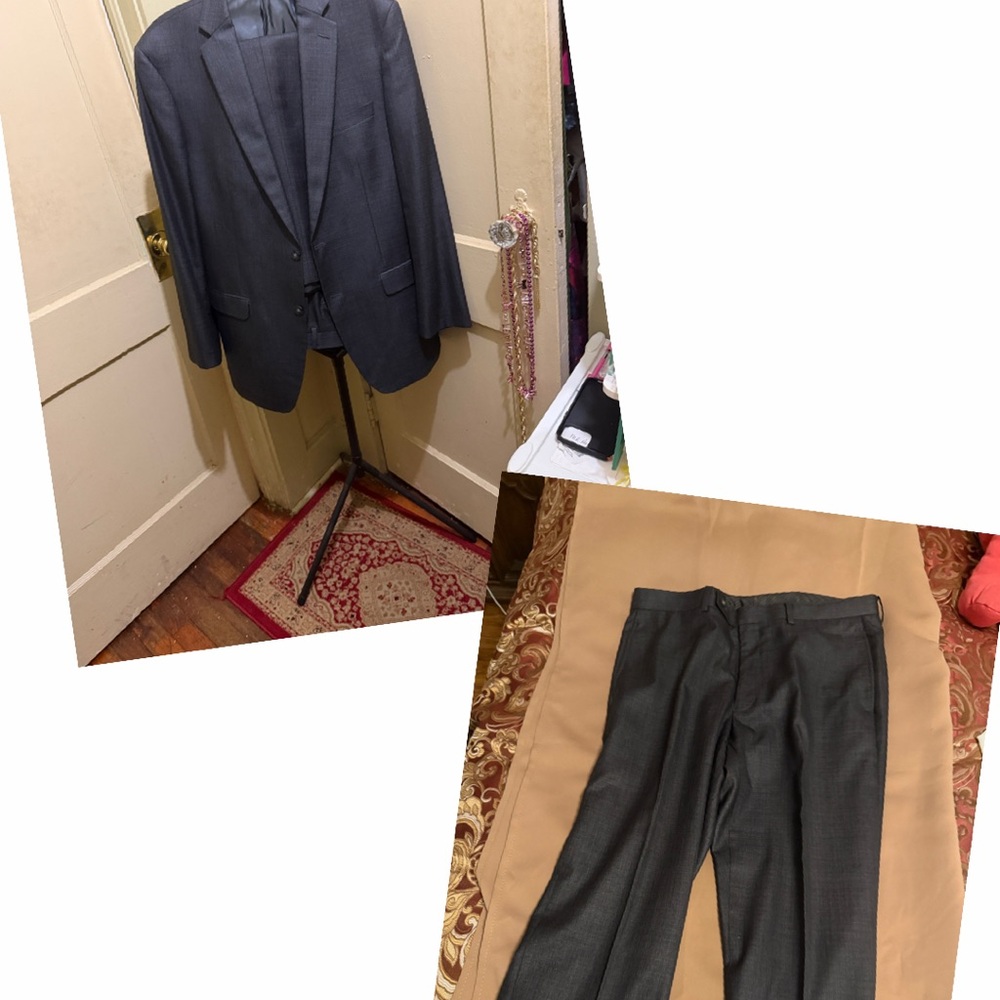 Calvin Klein Charcoal Suit Jacket - Picture 3 of 7